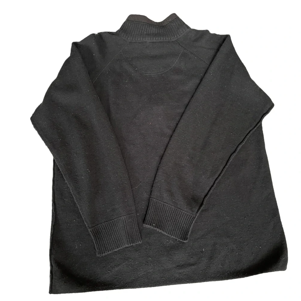 The North Face Black‎ 1/4 Zip up Collar Long Sleeve Pullover Sweater Size: XL